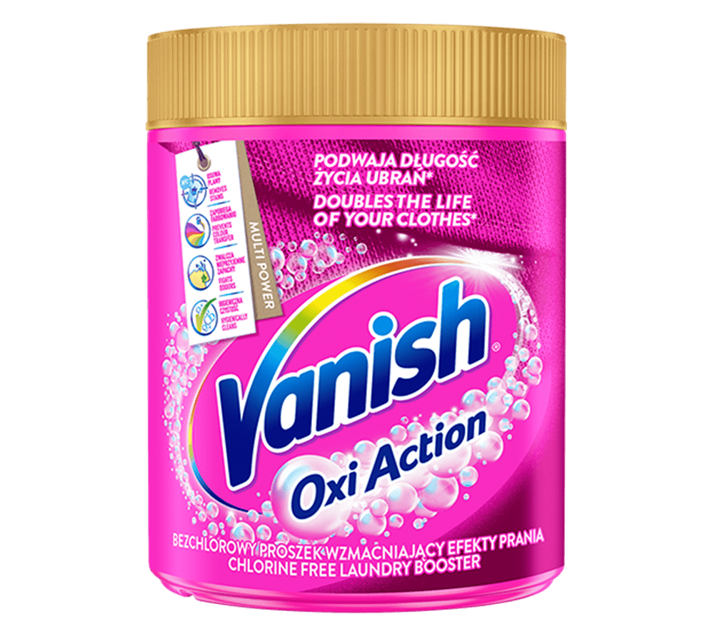Proszek Vanish Oxi Action wielofunkcyjny odplamiacz do kolorów