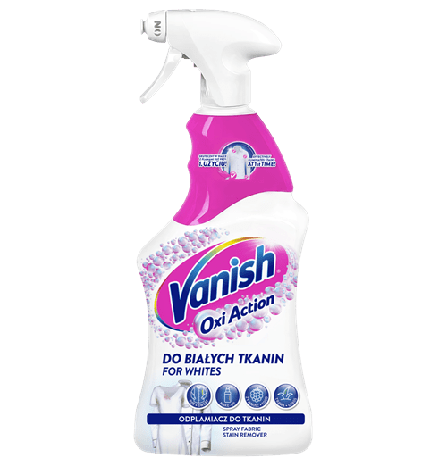 Vanish oxi action odplamiacz w sprayu do białych tkanin